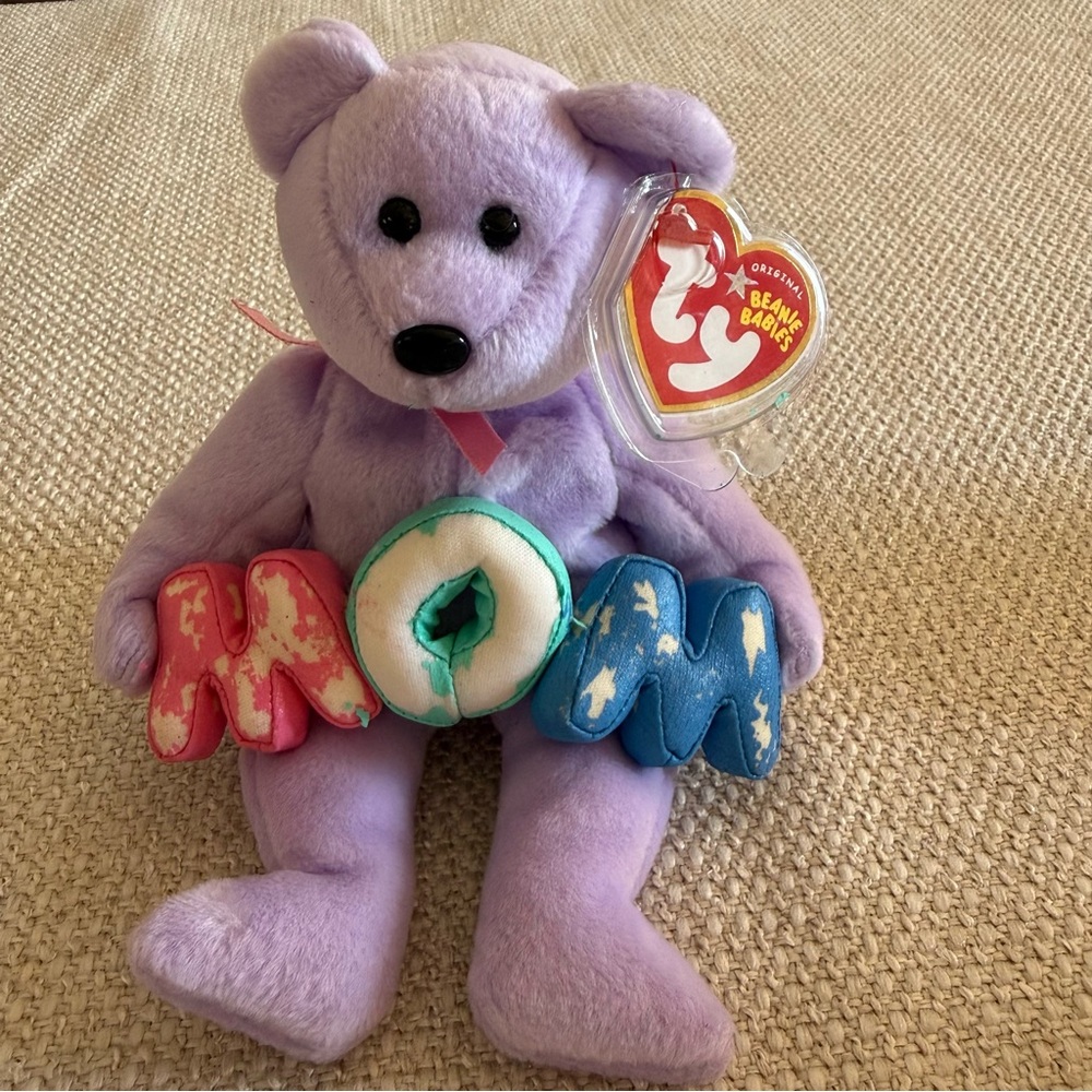 Ty Stuffed Bears Set - Pink, Purple, Orange - Picture 4 of 6